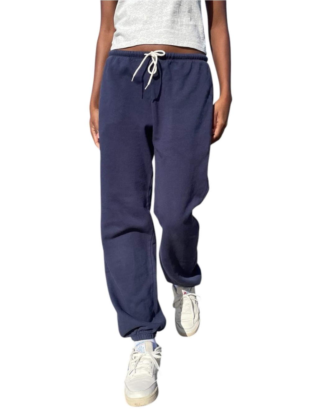 Brandy Melville Navy Rosa Tie Jogger Sweatpants (S/M)